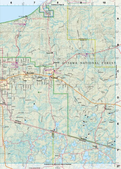 Michigan Atlas & Gazetteer Page 27 Preview 1