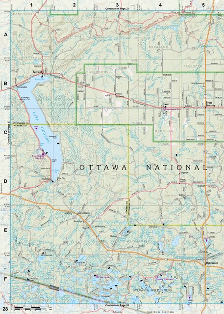 Michigan Atlas & Gazetteer Page 28 Preview 1