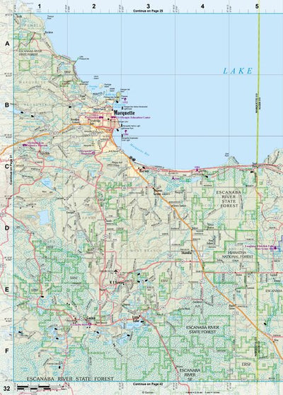 Michigan Atlas & Gazetteer Page 32 Preview 1