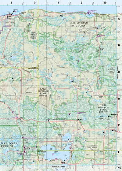 Michigan Atlas & Gazetteer Page 35 Preview 1
