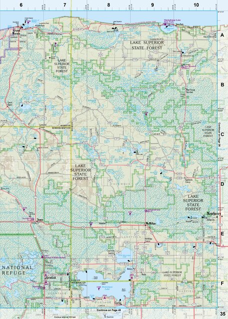 Michigan Atlas & Gazetteer Page 35 Preview 1