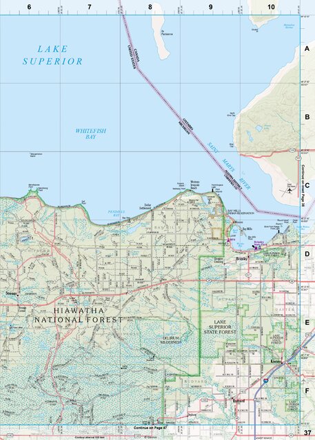 Michigan Atlas & Gazetteer Page 37 Preview 1