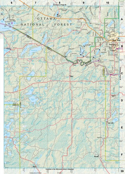 Michigan Atlas & Gazetteer Page 39 Preview 1