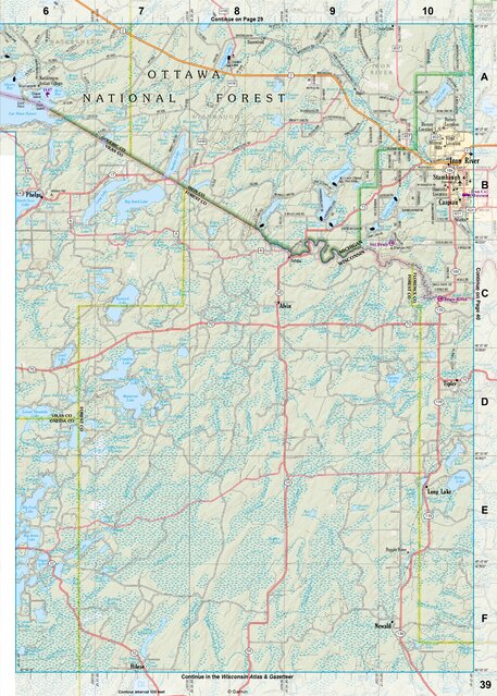Michigan Atlas & Gazetteer Page 39 Preview 1