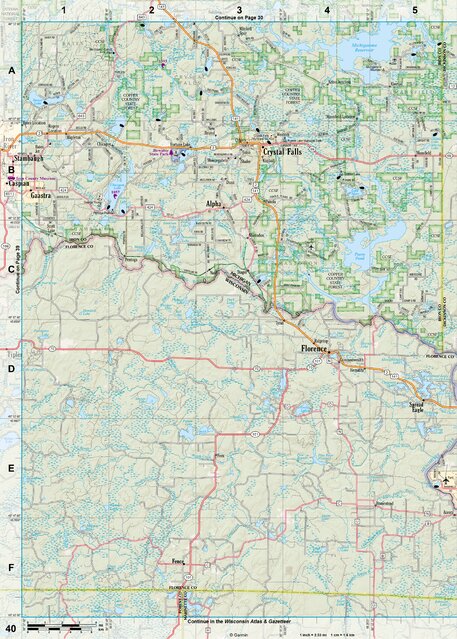 Michigan Atlas & Gazetteer Page 40 Preview 1