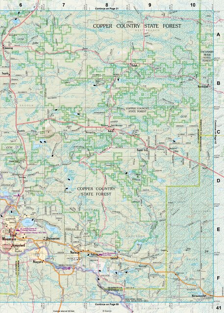 Michigan Atlas & Gazetteer Page 41 Preview 1