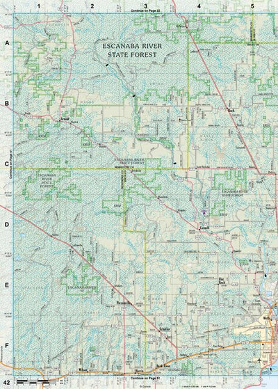 Michigan Atlas & Gazetteer Page 42 Preview 1