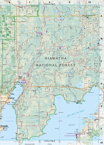 Michigan Atlas & Gazetteer Page 43 Preview 1