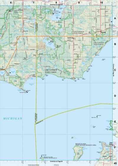Michigan Atlas & Gazetteer Page 45 Preview 1