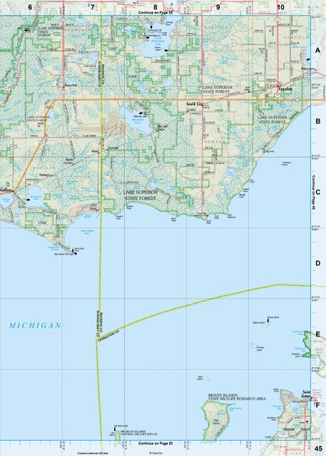Michigan Atlas & Gazetteer Page 45 Preview 1