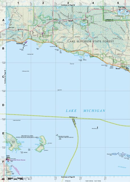 Michigan Atlas & Gazetteer Page 46 Preview 1