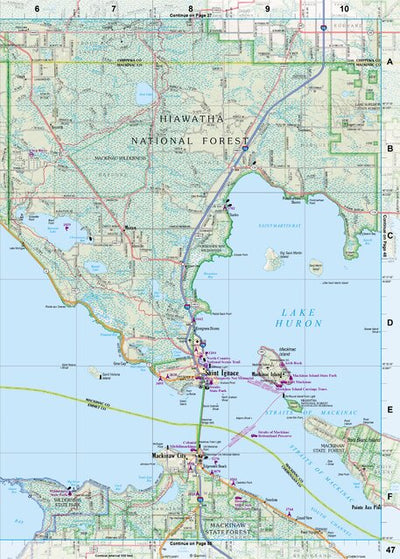 Michigan Atlas & Gazetteer Page 47 Preview 1