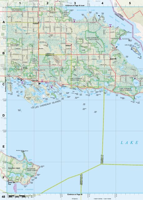 Michigan Atlas & Gazetteer Page 48 Preview 1