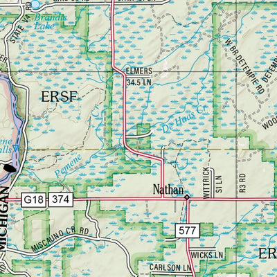 Michigan Atlas & Gazetteer Page 50 Preview 3