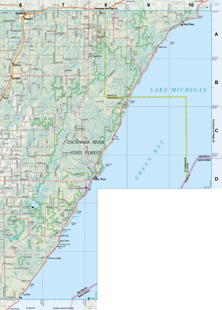 Michigan Atlas & Gazetteer Page 51 Preview 1