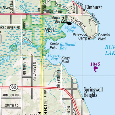 Michigan Atlas & Gazetteer Page 55 Preview 2