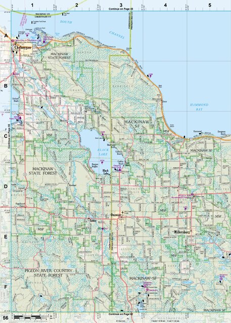 Michigan Atlas & Gazetteer Page 56 Preview 1