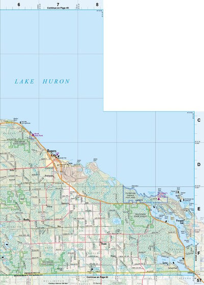 Michigan Atlas & Gazetteer Page 57 Preview 1