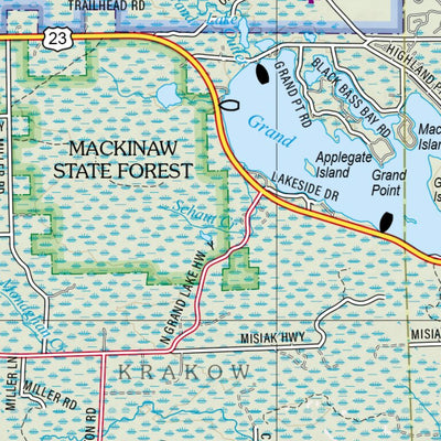 Michigan Atlas & Gazetteer Page 57 Preview 3