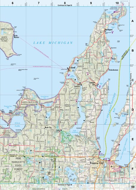 Michigan Atlas & Gazetteer Page 59 Preview 1