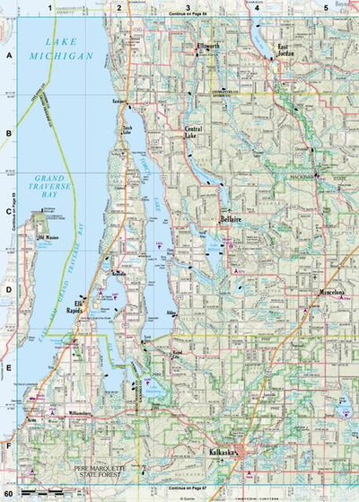 Michigan Atlas & Gazetteer Page 60 Preview 1