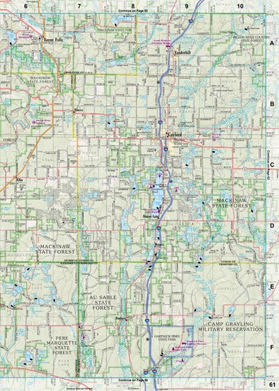 Michigan Atlas & Gazetteer Page 61 Preview 1