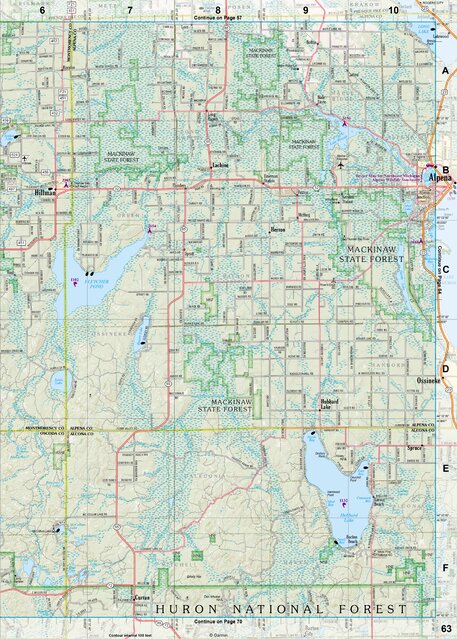 Michigan Atlas & Gazetteer Page 63 Preview 1