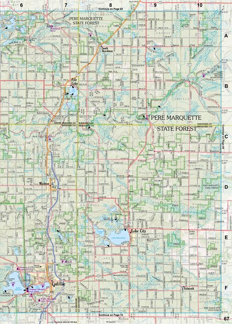 Michigan Atlas & Gazetteer Page 67 Preview 1