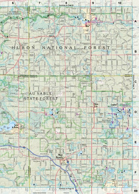 Michigan Atlas & Gazetteer Page 69 Preview 1