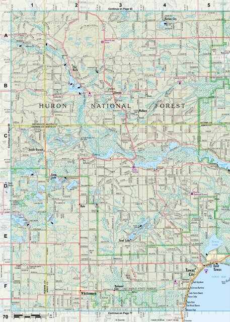 Michigan Atlas & Gazetteer Page 70 Preview 1