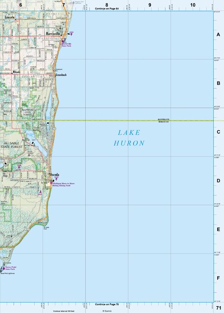 Michigan Atlas & Gazetteer Page 71 Preview 1
