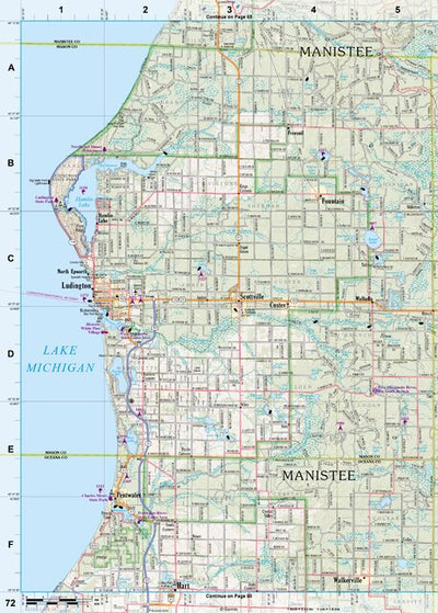 Michigan Atlas & Gazetteer Page 72 Preview 1