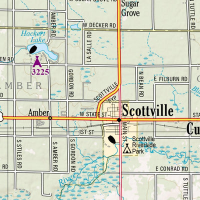 Michigan Atlas & Gazetteer Page 72 Preview 2