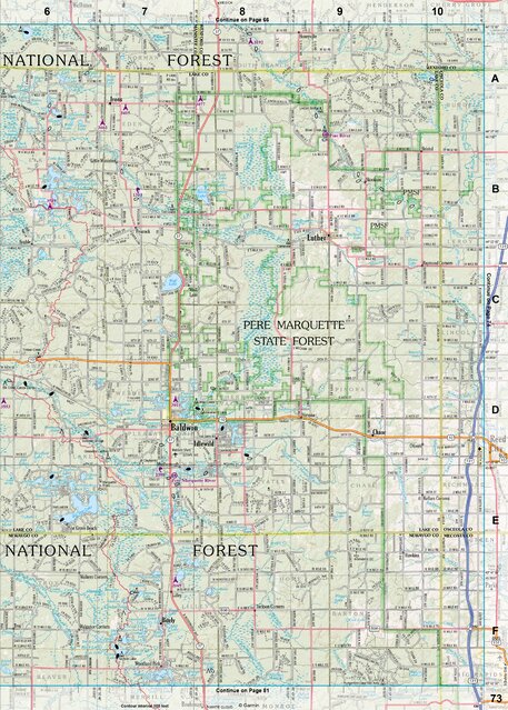 Michigan Atlas & Gazetteer Page 73 Preview 1
