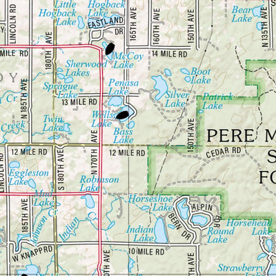 Michigan Atlas & Gazetteer Page 74 Preview 3