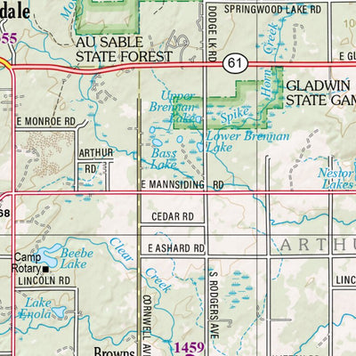 Michigan Atlas & Gazetteer Page 75 Preview 2
