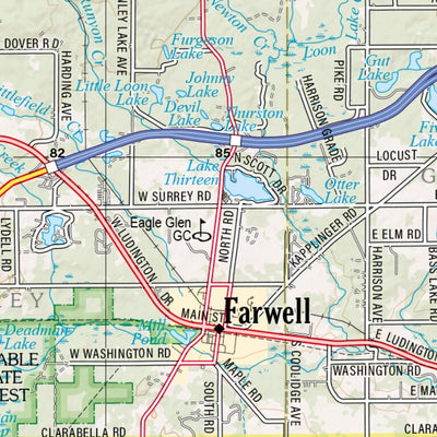 Michigan Atlas & Gazetteer Page 75 Preview 3
