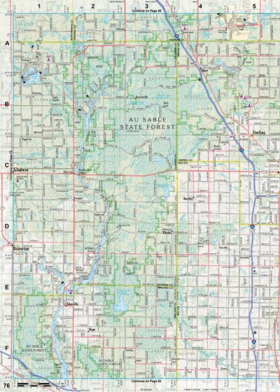 Michigan Atlas & Gazetteer Page 76 Preview 1