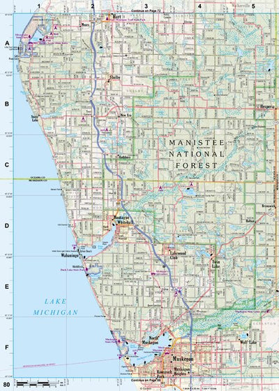 Michigan Atlas & Gazetteer Page 80 Preview 1