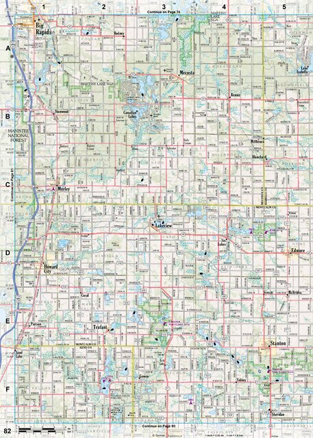 Michigan Atlas & Gazetteer Page 82 Preview 1