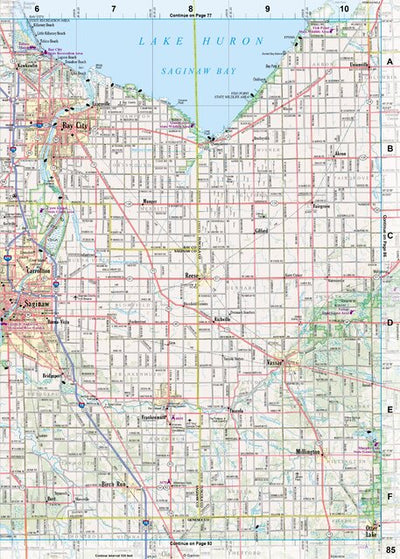 Michigan Atlas & Gazetteer Page 85 Preview 1