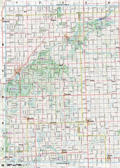 Michigan Atlas & Gazetteer Page 86 Preview 1