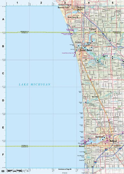 Michigan Atlas & Gazetteer Page 88 Preview 1