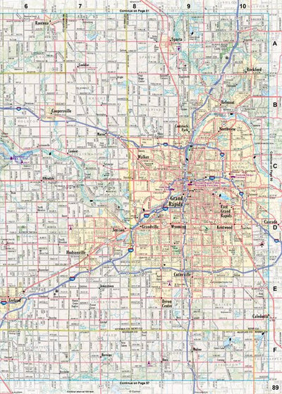 Michigan Atlas & Gazetteer Page 89 Preview 1