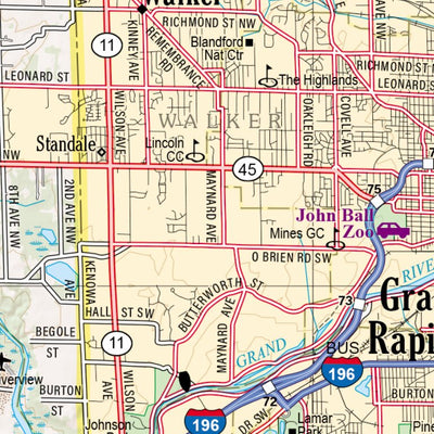 Michigan Atlas & Gazetteer Page 89 Preview 2