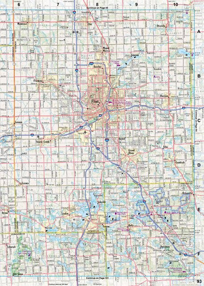 Michigan Atlas & Gazetteer Page 93 Preview 1