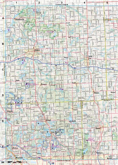Michigan Atlas & Gazetteer Page 94 Preview 1