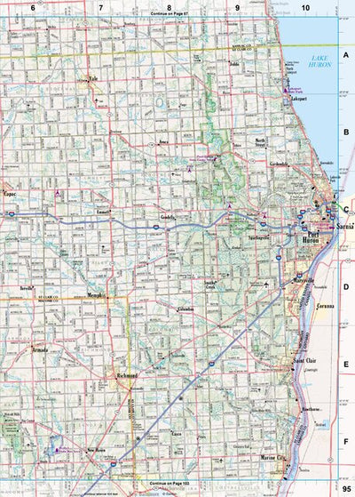 Michigan Atlas & Gazetteer Page 95 Preview 1