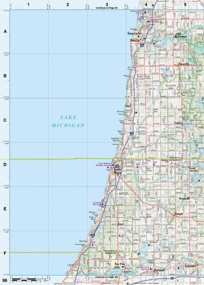 Michigan Atlas & Gazetteer Page 96 Preview 1