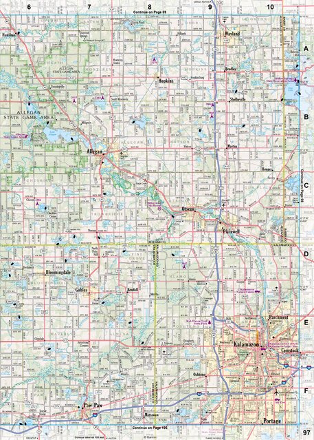 Michigan Atlas & Gazetteer Page 97 Preview 1